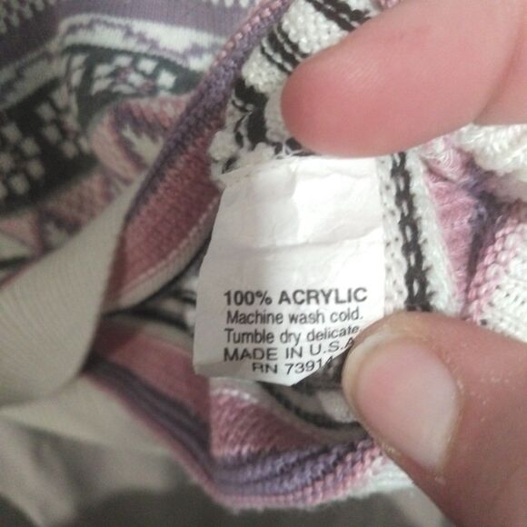 Alfred Dinner Petite S Sweater Made In Usa Long Sleeve  Granny core Cottage - Picture 6 of 10